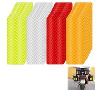 Azlanway Adesivi Riflettenti, 40 Strisce di Sicurezza autoadesive in 4 Colori per Bicicletta, Moto, Auto, Casco, Abbigliamento - Nastro Riflettente Impermeabile per la visibilità di Notte e al Buio