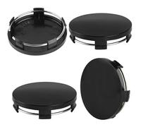 Azlanway Coprimozzo 4 pezzi, coprimozzo universali, coprimozzi, coprimozzi, in ABS nero, compatibile con VW Audi, accessori per auto (OD 60 mm ID 56 mm)