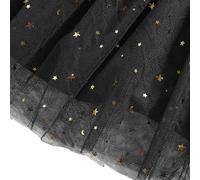Azlanway Tulle glitterato, 155cm*2 yard di tessuto tulle in rotoli con stelle,Tessuto in tulle, utilizzato per la realizzazione di tovaglie, abiti fai da te, decorazioni, velo da sposa.