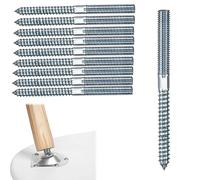 Azlanway Viti prigioniere M6, M6 x 60 mm, Torx TX15, viti per legno, in acciaio zincato (10 pezzi)
