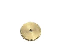AZLHV 1pc modulo 0,3 30/32/36/40/48/50/60T Denti ingranaggio in Rame Spessore 2mm, Apertura 1,98mm Adatto for Albero da 2mm(60T)