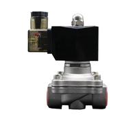 AZLHV Elettrovalvola normalmente Chiusa, valvola dell'Acqua da 1/2" 3/4" 1" 0Mpa~1,0Mpa, AC220V 24V DC12V 24V, Acciaio Inossidabile, Resistente all'umidità, NBR(1/2",AC220V)