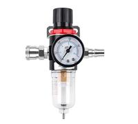 AZLHV Filtro Pneumatico AFR2000 1/4, regolatore di Pressione dell'Aria for compressore d'Aria, separatore Olio-Acqua, Elemento filtrante in Rame, Utensili Pneumatici(Set-A)