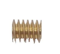 AZLHV Ingranaggio in Rame Metallico da 0,5 Moduli da 10 mm, Apertura da 1,98 mm, 2,28 mm, 2,98 mm, ingranaggio a Vite Senza fine in Rame, for Albero Motore da 2 mm, 2,3 mm, 3 mm.(1.98mm)