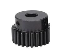 AZLHV Modulo 1 Pezzo 1 Ingranaggio Motore 1M-25T Materiale Acciaio al Carbonio Annerimento Diametro ingranaggio cilindrico 5/6/6,35/7/8/10/12/12,7/14/15/16 mm(5 mm,1M25T (Keyway Hole))