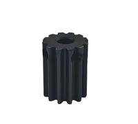 AZLHV Pignone ingranaggio cilindrico 1PC 1M 10/11/12/13 Denti MOD 1 Foro 4mm/5mm 45# ingranaggio in Acciaio(6.35mm,1pc 1M10 Teeth)