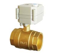 AZLHV Valvole motorizzate for Acqua in Ottone da 1-1/4'' con Ingranaggi in Metallo, Serie TF32-B2, 2/3/5/7 Fili, 2 Vie, DN32, DC5V, 12V, 24V(DC5V,CR201)