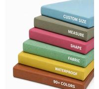 AZMAHT Cuscino Panca Dimensioni Personalizzate, Cuscino Personalizzato Seduta Impermeabile per Giardino Ed Esterno, Sfoderabile, Gommapiuma 50D per Divano Pallet, Sedia, Finestra