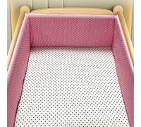 AZMAHT Paracolpi Lettino Neonato Antisoffoco Antisoffoco Protezione Sicura e Morbida per Il Sonno del Tuo Fodera per testiera del Lettino,W12,200 * 30CM