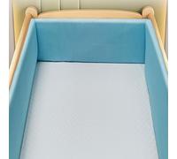 AZMAHT Paracolpi Lettino Neonato Antisoffoco Antisoffoco Protezione Sicura e Morbida per Il Sonno del Tuo Fodera per testiera del Lettino,W18,220 * 30CM