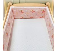 AZMAHT Paracolpi Lettino Neonato Antisoffoco Antisoffoco Protezione Sicura e Morbida per Il Sonno del Tuo Fodera per testiera del Lettino,W2,250 * 30CM