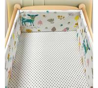 AZMAHT Paracolpi Lettino Neonato Antisoffoco Antisoffoco Protezione Sicura e Morbida per Il Sonno del Tuo Fodera per testiera del Lettino,W20,220 * 30CM