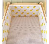 AZMAHT Paracolpi Lettino Neonato Antisoffoco Antisoffoco Protezione Sicura e Morbida per Il Sonno del Tuo Fodera per testiera del Lettino,W14,300 * 30CM