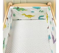AZMAHT Paracolpi Lettino Neonato Antisoffoco Antisoffoco Protezione Sicura e Morbida per Il Sonno del Tuo Fodera per testiera del Lettino,W3,220 * 30CM