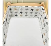 AZMAHT Paracolpi Lettino Neonato Antisoffoco Antisoffoco Protezione Sicura e Morbida per Il Sonno del Tuo Fodera per testiera del Lettino,W24,220 * 30CM