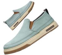 AZMAHT Scarpe Uomo Ortopediche Pantafole Piedi Gonfi sanitarie comode da Passeggio Ortopediche Casual Sneakers Scarpe per Diabetici Uomo Estive,Blu,45 EU