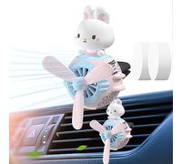 Aznever Aromaterapia con Presa d'Aria per Auto | Deodoranti per Piloti d'Aria per Animali Auto - Simpatica aromaterapia ad Rotante con Tablet sostituibile, Ventola del Profumo in Uscita