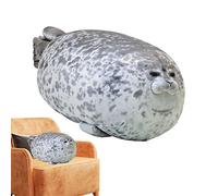 Aznever Cute Seal Plushie Dolls Throw Pillow, Realistico Morbido Peluche Oceano, Peluche Ecologico, Morbido Regalo Imbottito