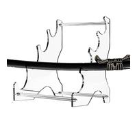 Aznever Porta Spada,Supporto per Katana in Acrilico Trasparente a 4 Livelli - Espositore per Bacchetta, Supporto Decorativo per Katana, espositore per Bacchetta Senza Trapano per Tavolo