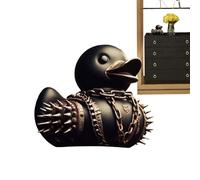 Aznever Statua di, anatre per auto per cruscotto,Death Rock Duck, statua di Satan Devil Duck - Statuetta di animali per seguaci della punk, collezionisti a tema demoniaco e amanti degli anime