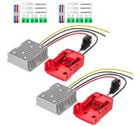 Azocek 2 pezzi 18 V a 12 V convertitore di tensione riduttore adattatore batteria adattatore adattatore DC 12 V 20 A 240 W Buck Converter regolatore con protezione a bassa tensione migliorata