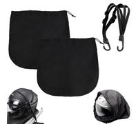 Azonelife 2 Pezzi Borsa per Casco Porta Casco e 1Pezzi Cinghia Elastica Moto Portapacchi Corda, Moto Casco Borsa Zaino, Borsa da Moto Casco Borsa per Caschi e Caschi Da Bike Da Basket(Nero)