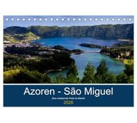 Azoren - São Miguel (Tischkalender 2026 DIN A5 quer), CALVENDO Monatskalender: Azoren - São Miguel - unbekannte Perle im Atlantik