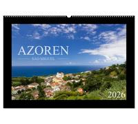 Azoren - São Miguel (Wandkalender 2026 DIN A2 quer), CALVENDO Monatskalender: Die Azoren - eine wunderschöne Inselgruppe inmitten des Atlantik. Der ... São Miguel von seiner schönsten Seite.