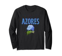 Azores Hydrangea Portugal Travel - Top, T-shirt e accessori Maglia a Manica
