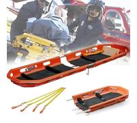 AZQOHMIS Barella di Emergenza a cesta per Soccorso Aereo, Marittimo e Alpino - Barella monoblocco a Forma di Barca per i Primi soccorritori