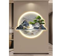AZQOHMIS Decorazione murale 3D con luci LED per Ingresso, corridoio e Camera da Letto.