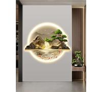 AZQOHMIS Decorazione murale 3D con luci LED per Ingresso, corridoio e Camera da Letto.