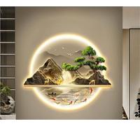 AZQOHMIS Decorazione murale 3D con luci LED per Ingresso, corridoio e Camera da Letto.