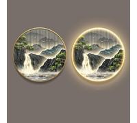 AZQOHMIS Decorazione murale a LED con Telecomando, sculture murali 3D
