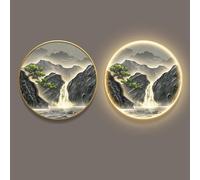AZQOHMIS Decorazione murale a LED con Telecomando, sculture murali 3D