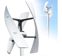 AZQOHMIS Kit generatore Eolico Verticale potenziato da 10000W/12000W con efficiente regolatore MPPT per 12V, 24V, 48V, 220V - Soluzione sostenibile per Energie rinnovabili e Solare