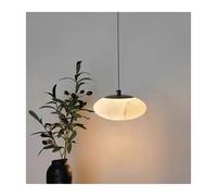 AZQOHMIS Lampada a Sospensione Spagnola in Marmo, Moderna e Minimalista, Ideale per Camera da Letto, Comodino, Cucina, Bar, Bagno. Lampadario a LED Lungo e Contemporaneo (Luce Calda, Diametro 12 cm).