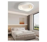 AZQOHMIS Lampadario a LED Moderno in Stile Crema Ondulato per soffitto, Ideale per Camera da Letto, Sala da Pranzo e Cucina (Luce Calda, Diametro 50 cm).