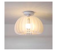 AZQOHMIS Lampadario a Sospensione Minimalista a LED per Camera da Letto, Sala da Pranzo e Ingresso (Bianco, 30 cm)