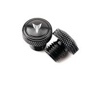 AZQUZVZI Compatibile con MT07 MT09 MT10 MT03 FZ09 FZ07 MT 07 09 10 25 15 Tracer MT125 M10 * 1.25 Tappo Foro specchietto retrovisore in Alluminio Copri bullone a Vite(Color:Black)