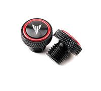 AZQUZVZI Compatibile con MT07 MT09 MT10 MT03 FZ09 FZ07 MT 07 09 10 25 15 Tracer MT125 M10 * 1.25 Tappo Foro specchietto retrovisore in Alluminio Copri bullone a Vite(Color:Red)