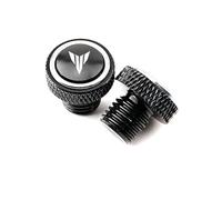 AZQUZVZI Compatibile con MT07 MT09 MT10 MT03 FZ09 FZ07 MT 07 09 10 25 15 Tracer MT125 M10 * 1.25 Tappo Foro specchietto retrovisore in Alluminio Copri bullone a Vite(Color:Grey)