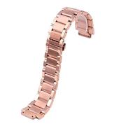 AZSHIW 21*13MM 27*19 Compatibile con HUBLOT Classic Fusion Big Bang Cinturino for orologio con cinturino in acciaio inossidabile con bocca rialzata Accessori for cinturino in acciaio(Rose gold,21.13mm