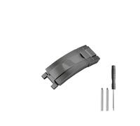 AZSHIW Acciaio inossidabile con cinturino compatibile con Rolex Black Green Water Ghost Yacht Famous Daytona cinturino for orologio con vite di ricambio accessori(Buckle A-Black)