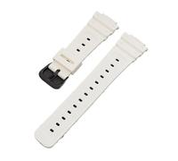 AZSHIW Cinturino for orologio con fibbia in acciaio inossidabile massiccio in resina compatibile con Casio GShock Strap DW-5600 GW-5000 GW-5035 serie DW-6900(White-Black-K5)