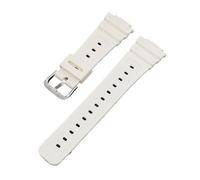 AZSHIW Cinturino for orologio con fibbia in acciaio inossidabile massiccio in resina compatibile con Casio GShock Strap DW-5600 GW-5000 GW-5035 serie DW-6900(White-Steel-K5)