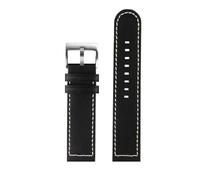AZSHIW Cinturino for orologio da uomo compatibile con Hamilton Khaki Field Cappuccetto Rosso H70555533 H70455733 Pelle 20/22mm(Black silver,22mm)