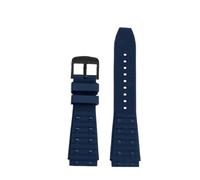 AZSHIW Cinturino for orologio in gomma Fluoro compatibile con Breitling Super Chronomat B01 Superocean Avenue con fibbia pieghevole rialzata da 22 mm a 24 mm(Blue black pin,22mm)