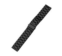 AZSHIW Cinturino for orologio in metallo da 20 mm e 22 mm compatibile con Samsung, Garmin e Huawei Watch, cinturino in acciaio con sostituzione rapida.(Black,20)