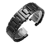 AZSHIW Cinturino in ceramica con tacche compatibile con cinturini alla moda GC Pasha da 16 * 10 mm, 18 * 11 mm, 20 * 12 mm e 20 * 11 mm, for orologi da polso in ceramica.(Black,16x10mm)